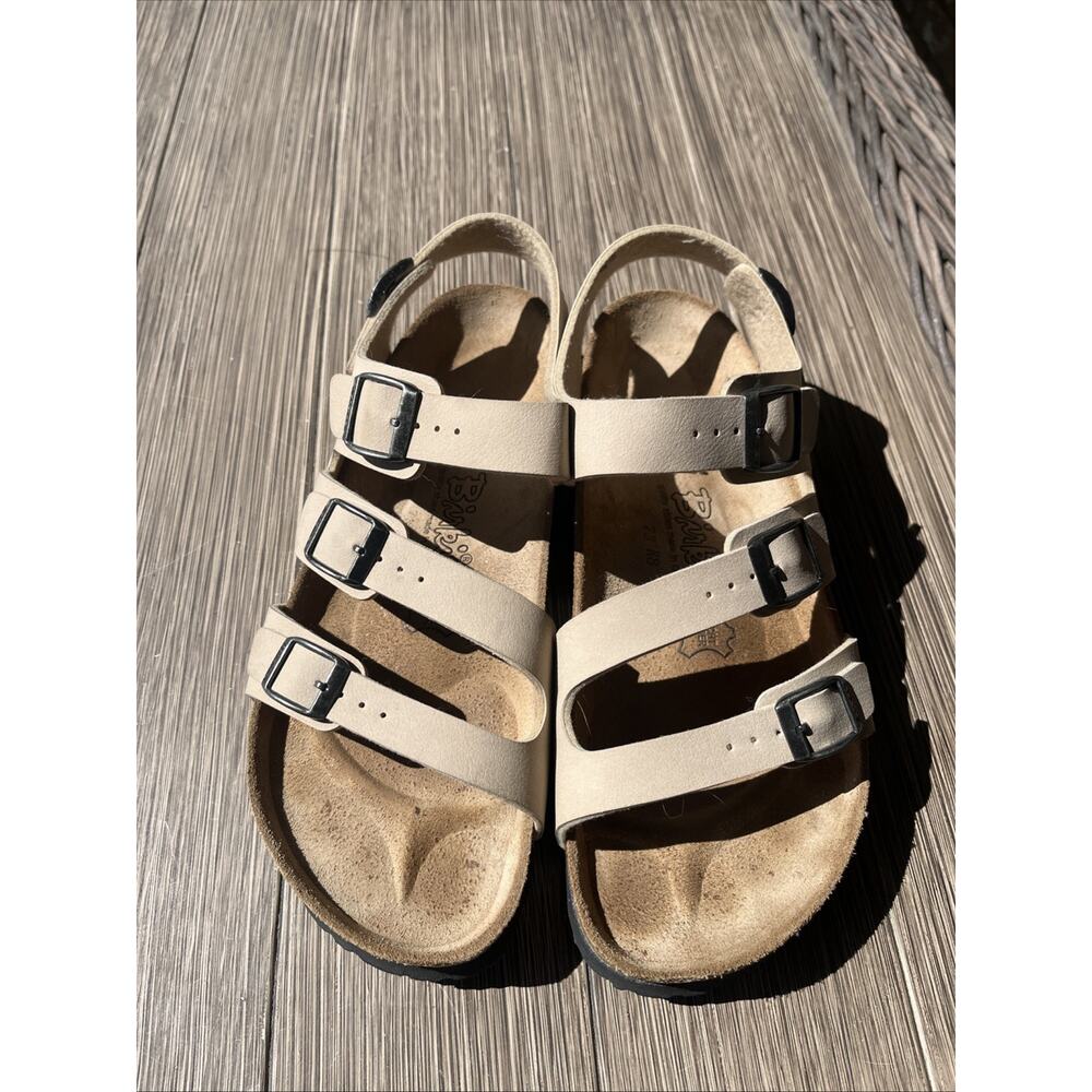 Birkenstock Women's Beige Triple-Strap Sandals